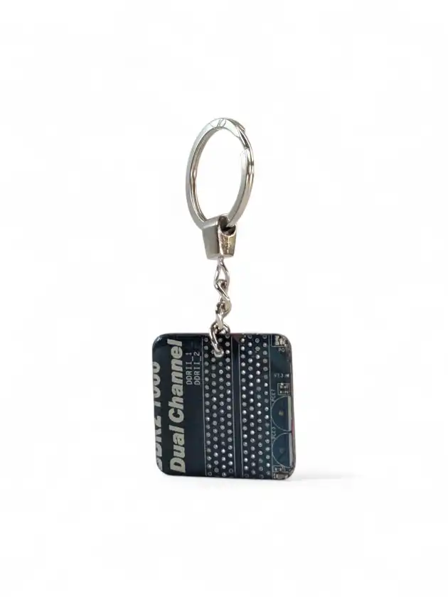 SQUARE CIRCUIT KEYCHAIN